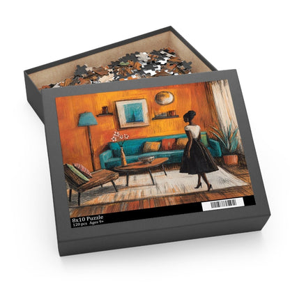 Afro Interior Design Puzzle - Afrocentric Art by The Trini Gee