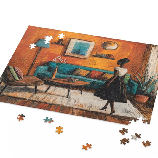Afro Interior Design Puzzle - Afrocentric Art by The Trini Gee