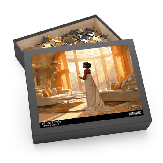 Afro Interior Design Puzzle - Afrocentric Art by The Trini Gee