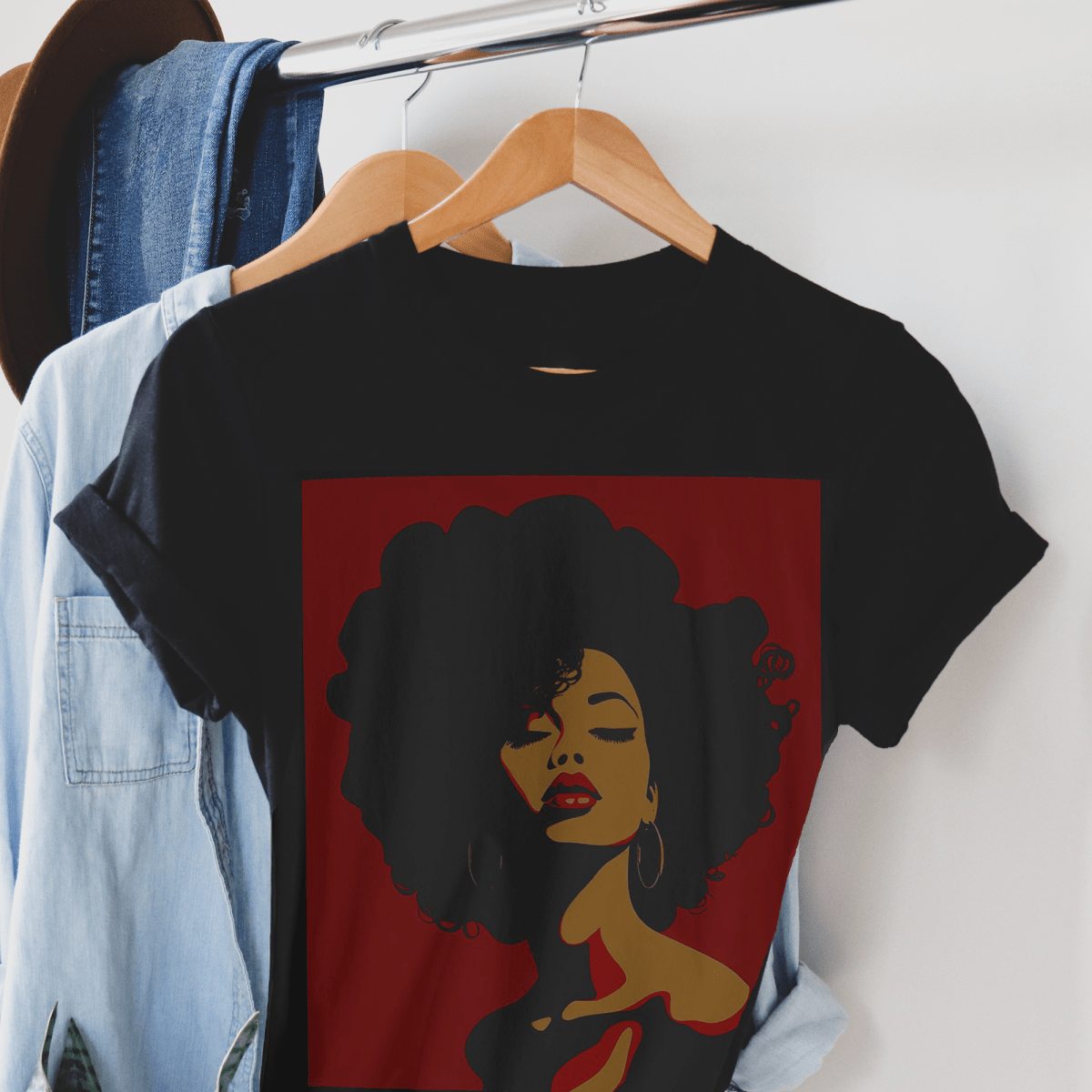 Afro Lady Shirt - The Trini Gee