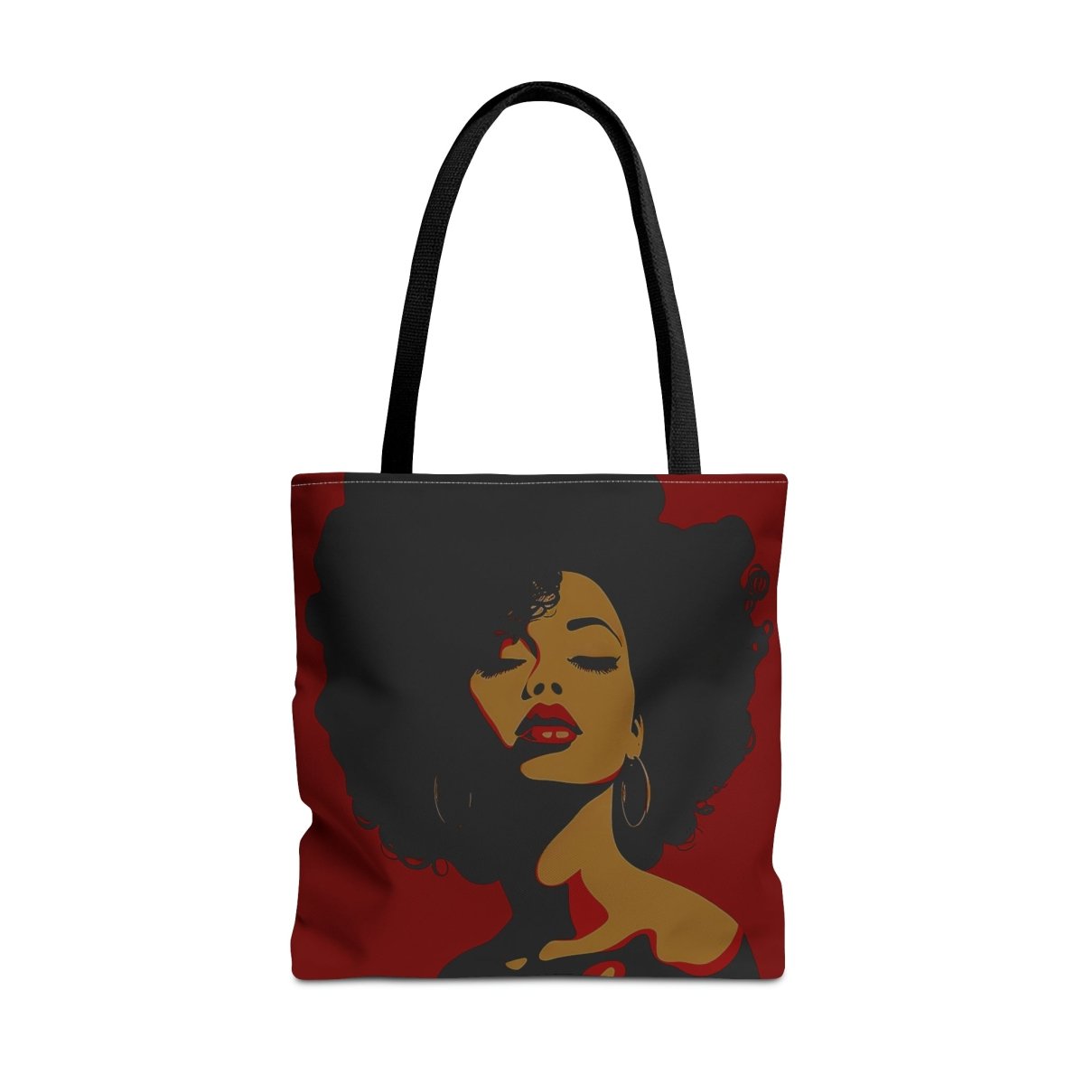 Afro Lady Tote Bag - Afrocentric Art by The Trini Gee
