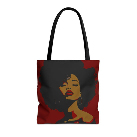 Afro Lady Tote Bag - Afrocentric Art by The Trini Gee