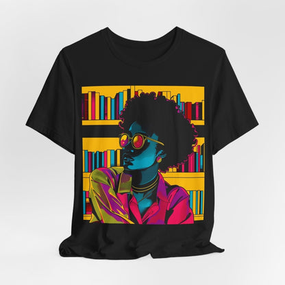 Afro Library Shirt - Afrocentric Art by The Trini Gee