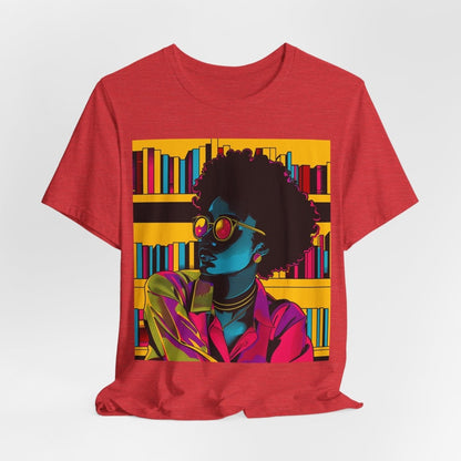 Afro Library Shirt - Afrocentric Art by The Trini Gee