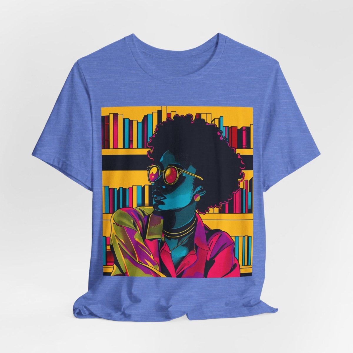 Afro Library Shirt - Afrocentric Art by The Trini Gee