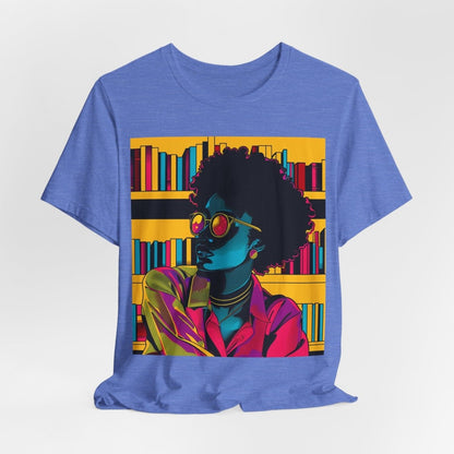 Afro Library Shirt - Afrocentric Art by The Trini Gee