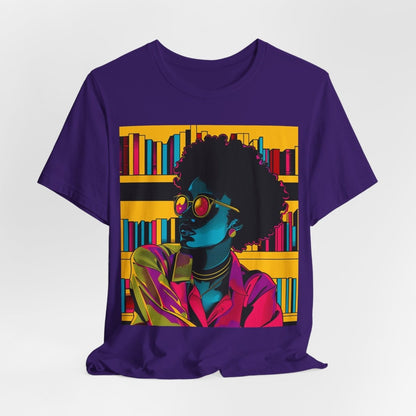Afro Library Shirt - Afrocentric Art by The Trini Gee