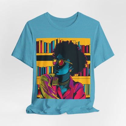 Afro Library Shirt - Afrocentric Art by The Trini Gee