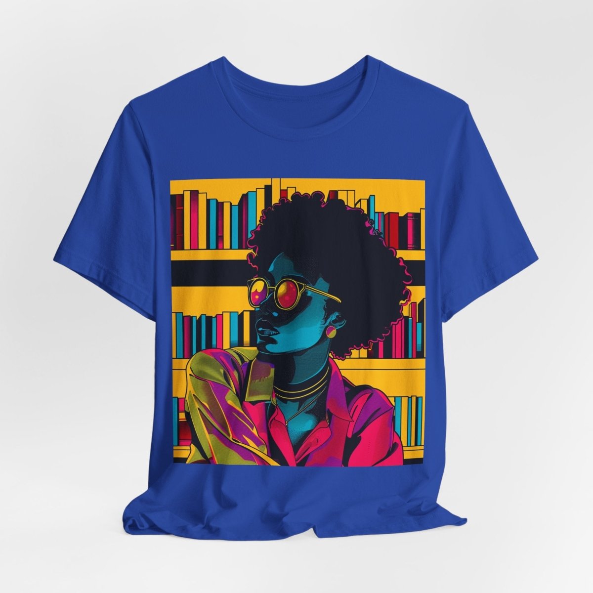Afro Library Shirt - Afrocentric Art by The Trini Gee