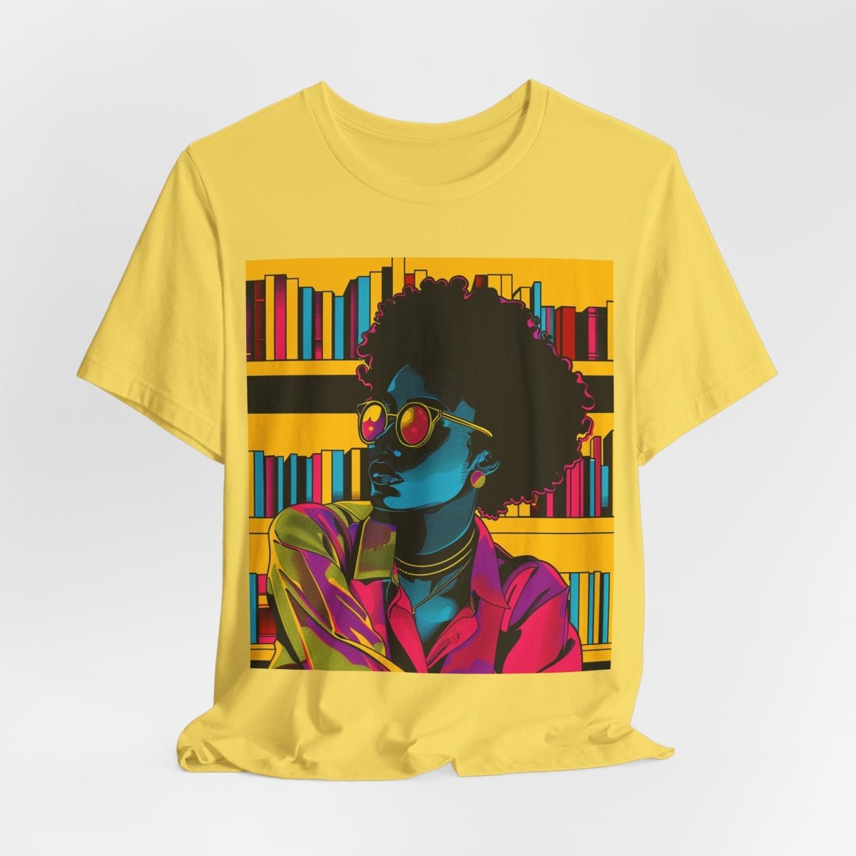 Afro Library Shirt - Afrocentric Art by The Trini Gee