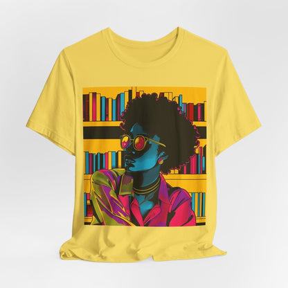 Afro Library Shirt - Afrocentric Art by The Trini Gee