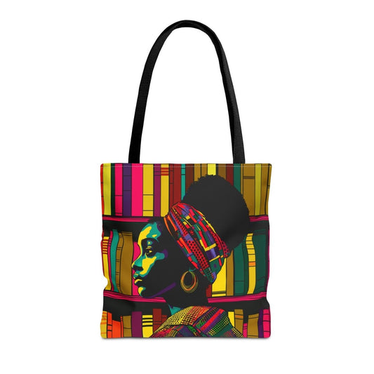 Afro Lit Aisle Tote Bag - Afrocentric Art by The Trini Gee