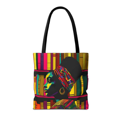 Afro Lit Aisle Tote Bag - Afrocentric Art by The Trini Gee