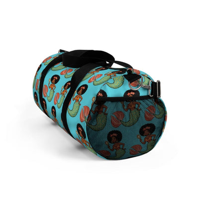 Afro Mermaid Duffel Bag - Afrocentric Art by The Trini Gee