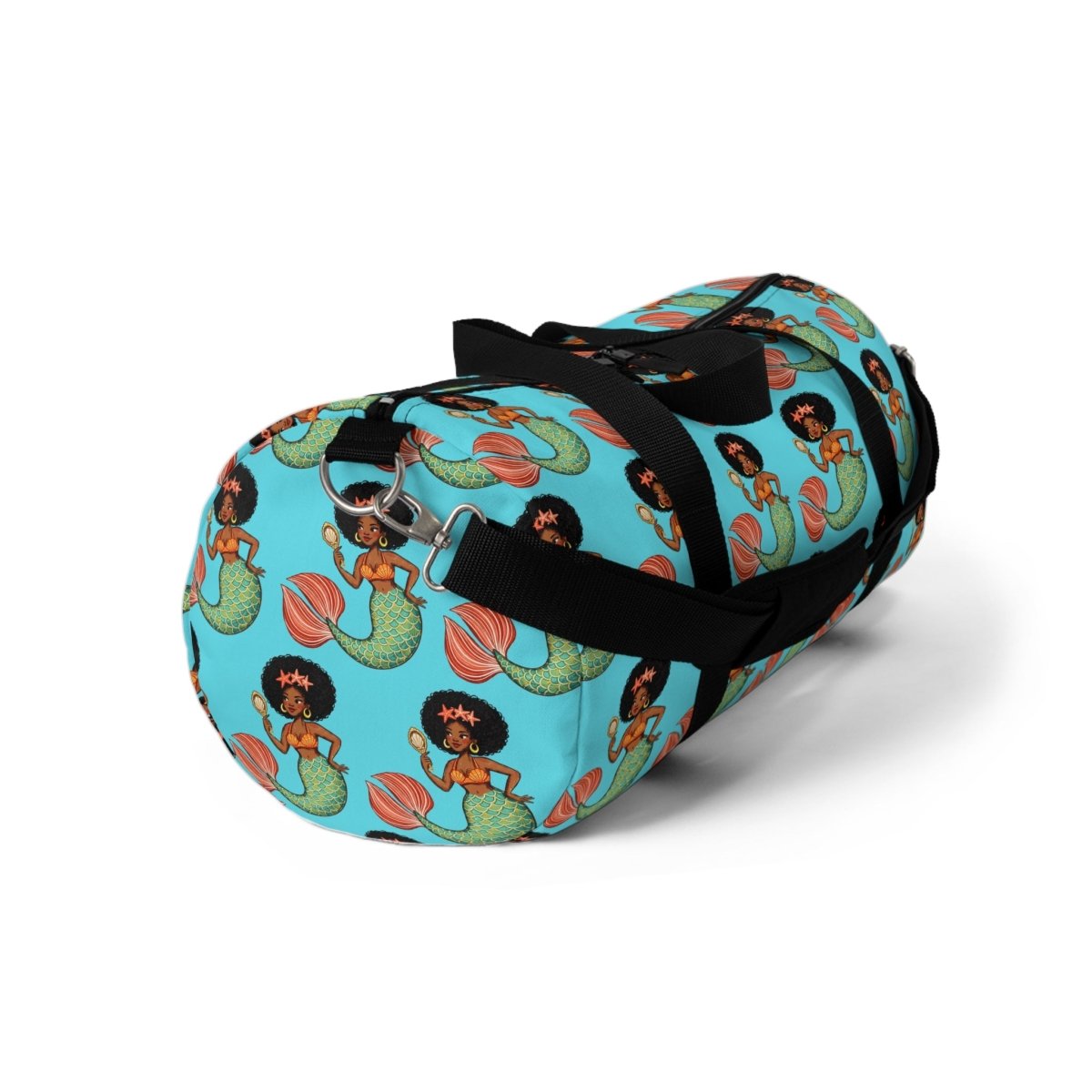 Afro Mermaid Duffel Bag - Afrocentric Art by The Trini Gee