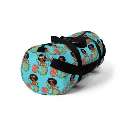 Afro Mermaid Duffel Bag - Afrocentric Art by The Trini Gee