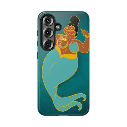 Afro Mermaid Phone Case - Afrocentric Art by The Trini Gee