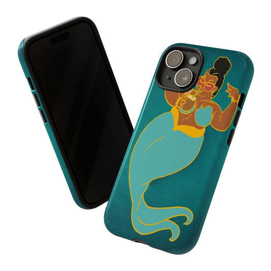 Afro Mermaid Phone Case - Afrocentric Art by The Trini Gee