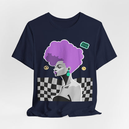 Afro Mohawk T-shirt - Afrocentric Art by The Trini Gee