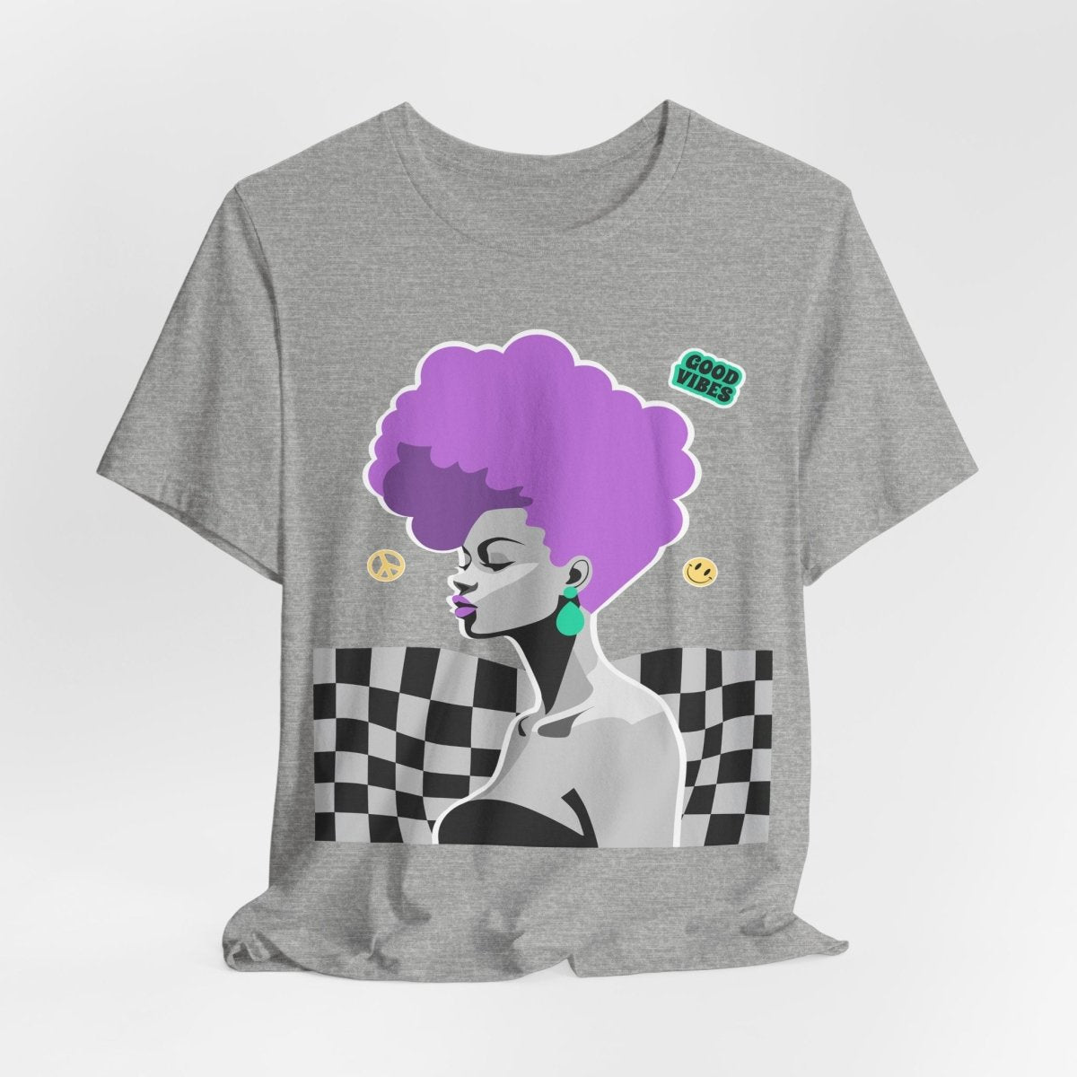 Afro Mohawk T-shirt - Afrocentric Art by The Trini Gee