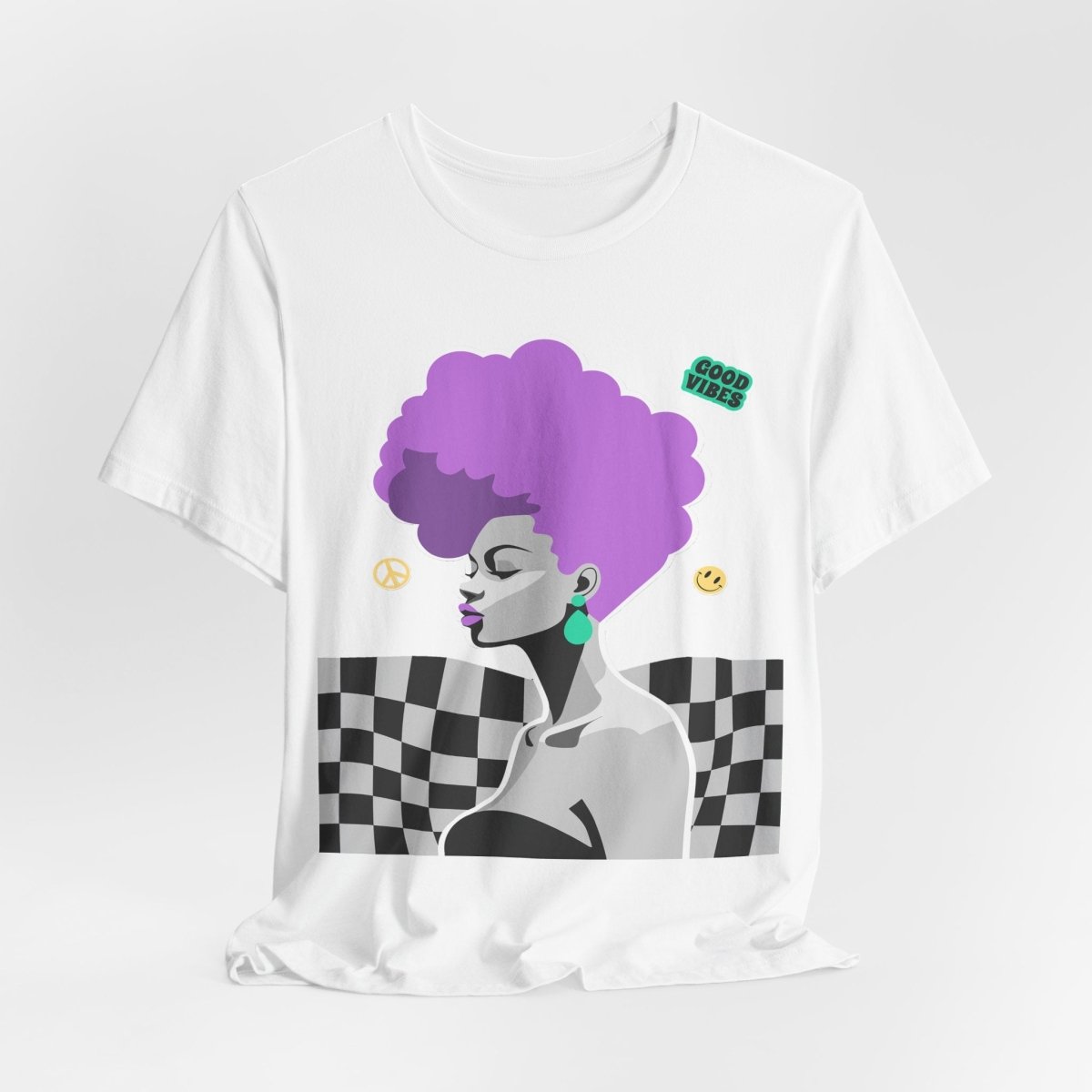 Afro Mohawk T-shirt - Afrocentric Art by The Trini Gee