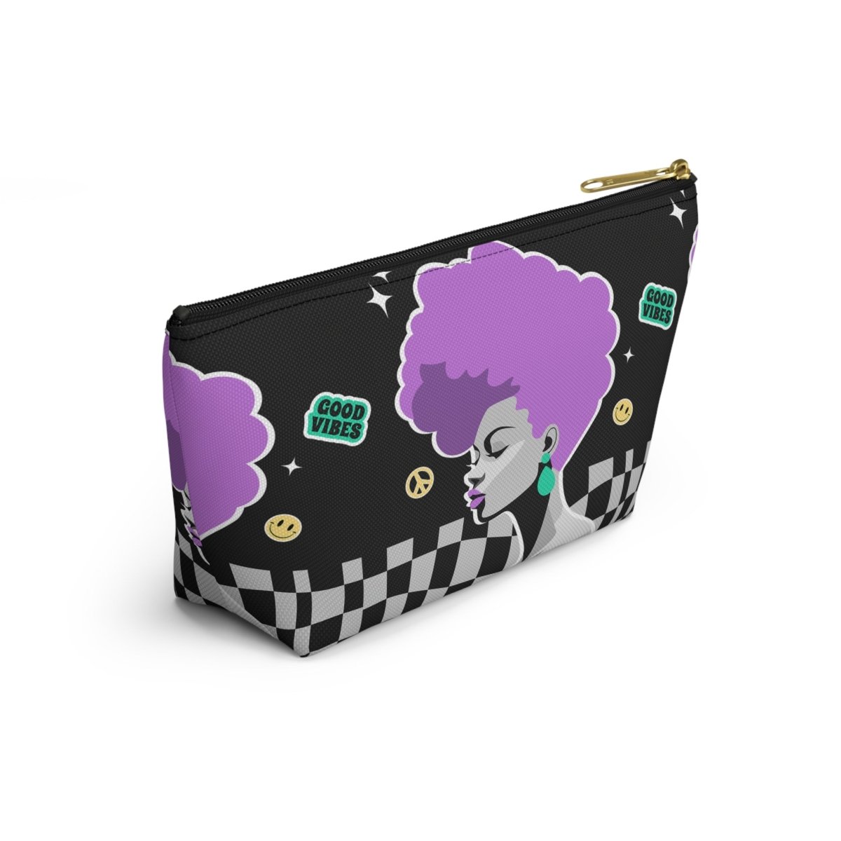 Afro Nostalgic T - bottom Pouch - Afrocentric Art by The Trini Gee