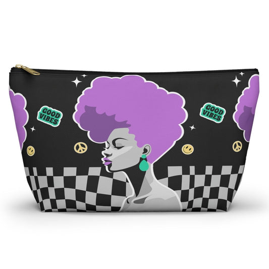 Afro Nostalgic T - bottom Pouch - Afrocentric Art by The Trini Gee