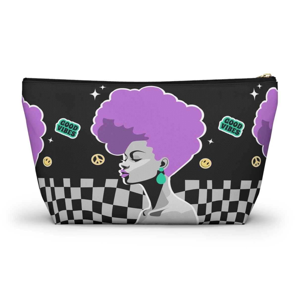 Afro Nostalgic T - bottom Pouch - Afrocentric Art by The Trini Gee