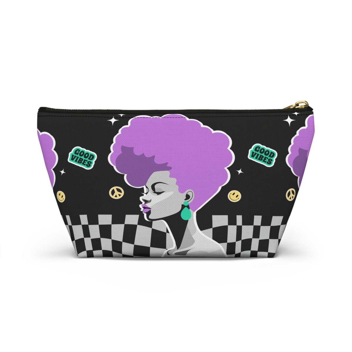 Afro Nostalgic T - bottom Pouch - Afrocentric Art by The Trini Gee