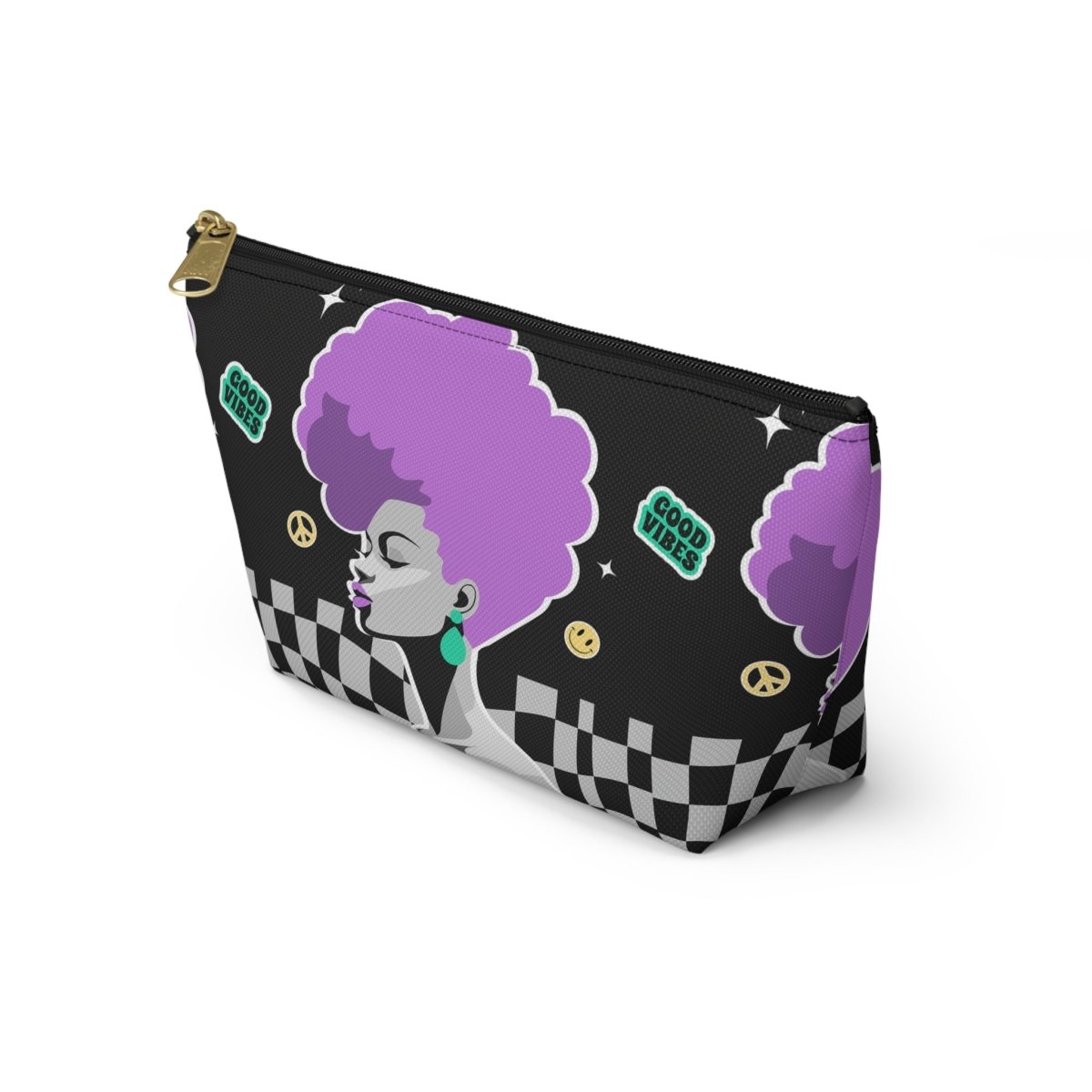 Afro Nostalgic T - bottom Pouch - Afrocentric Art by The Trini Gee