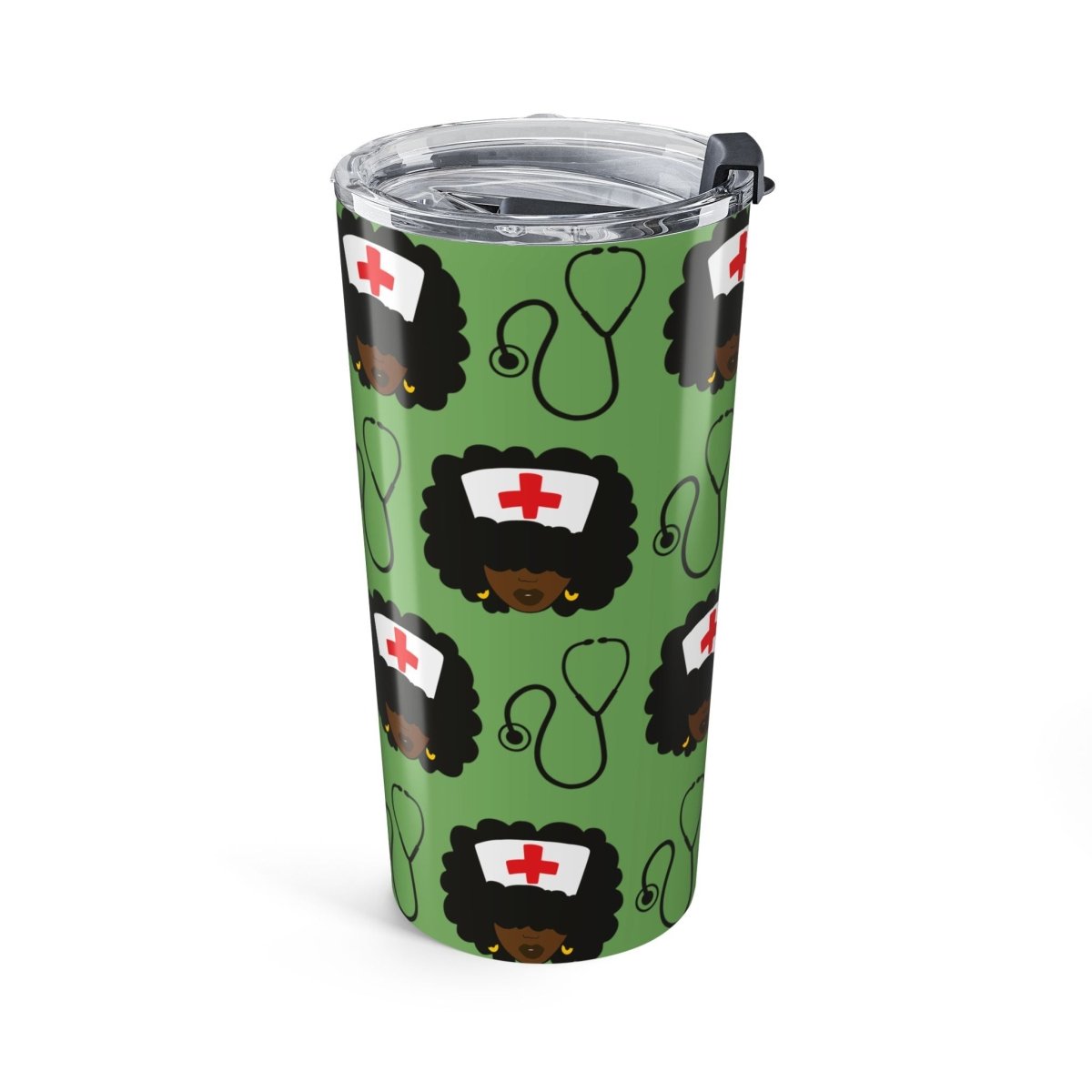 Afro Nurses Tumbler - Afrocentric Art by The Trini Gee