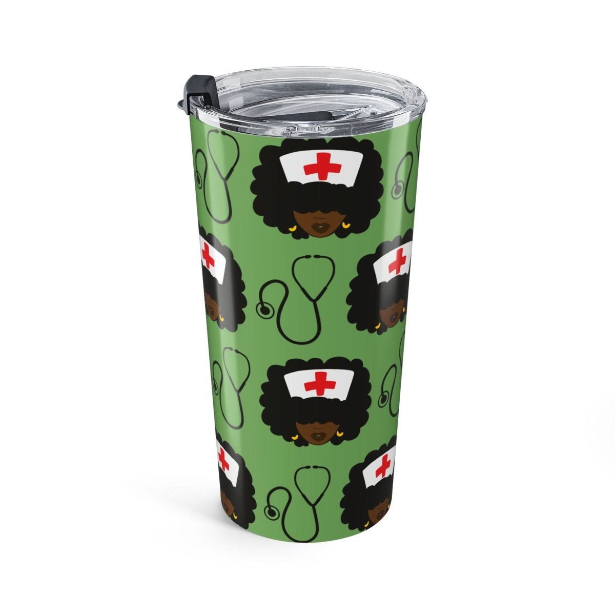Afro Nurses Tumbler - Afrocentric Art by The Trini Gee