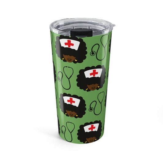 Afro Nurses Tumbler - Afrocentric Art by The Trini Gee
