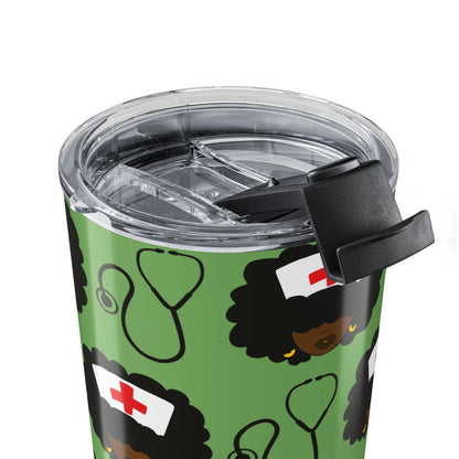 Afro Nurses Tumbler - Afrocentric Art by The Trini Gee
