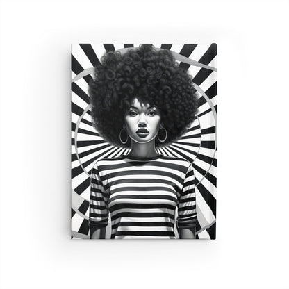 Afro Optical Illusion Journal - Afrocentric Art by The Trini Gee