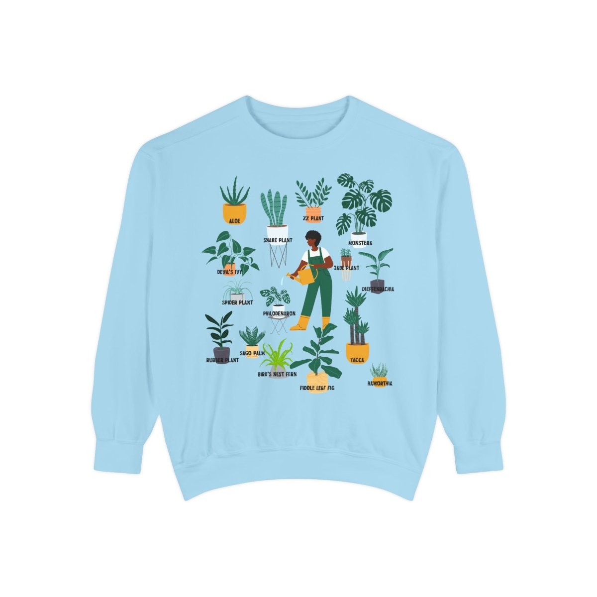 Afro Plant Mom Sweatshirt - Afrocentric Art by The Trini Gee