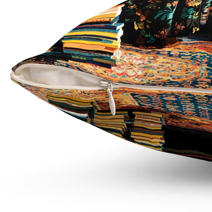 Afro Plants Books Pillow - Afrocentric Art by The Trini Gee