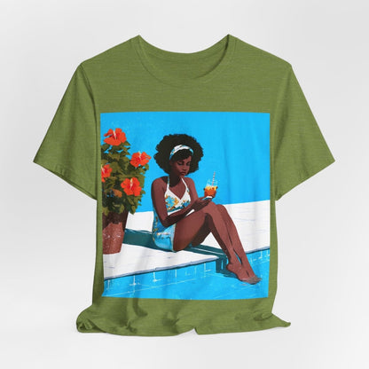 Afro Poolside Shirt - Afrocentric Art by The Trini Gee