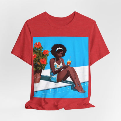 Afro Poolside Shirt - Afrocentric Art by The Trini Gee