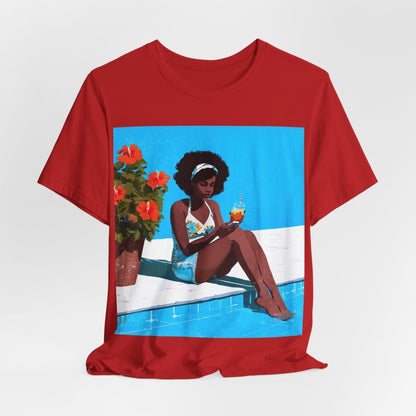 Afro Poolside Shirt - Afrocentric Art by The Trini Gee