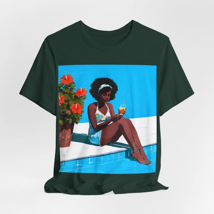 Afro Poolside Shirt - Afrocentric Art by The Trini Gee
