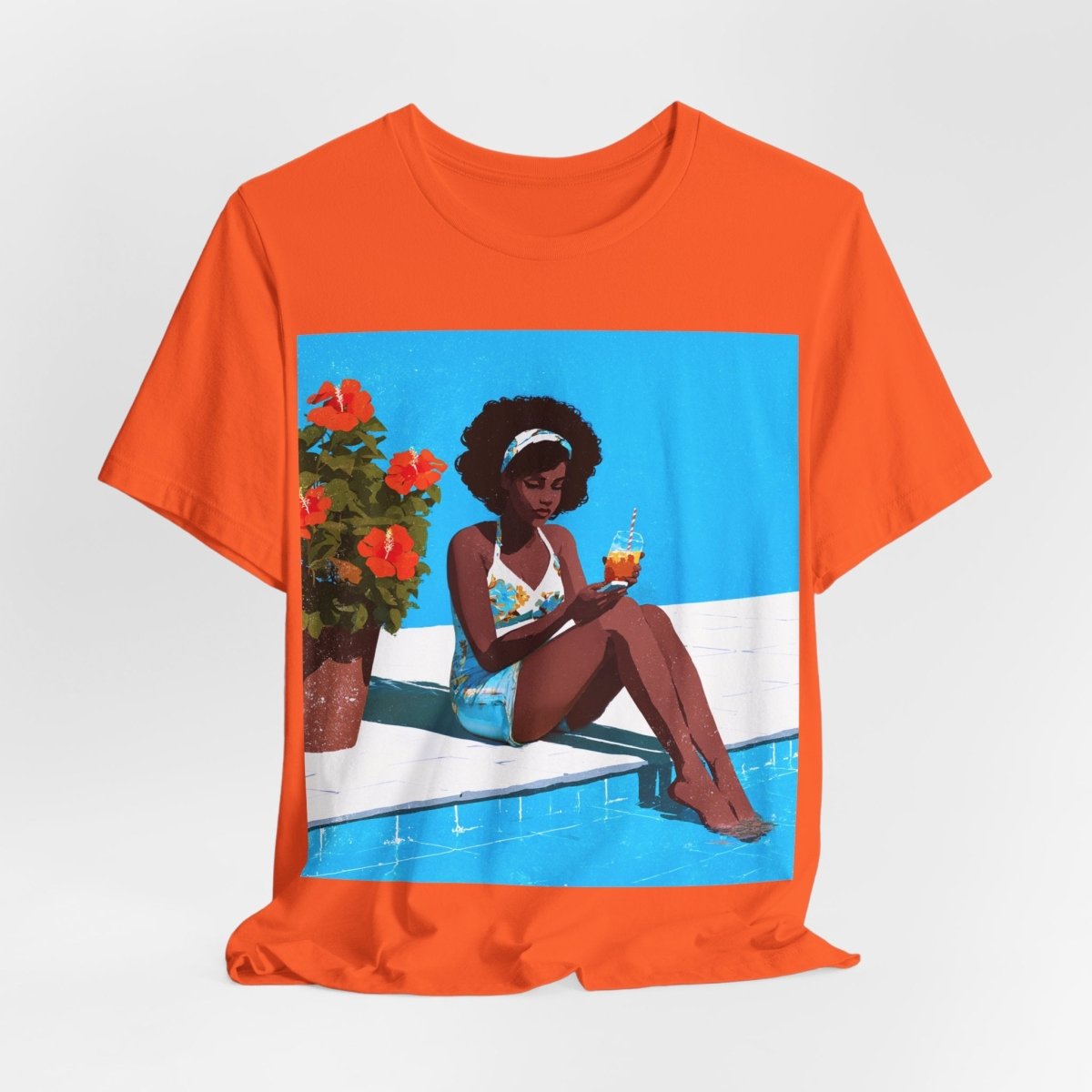Afro Poolside Shirt - Afrocentric Art by The Trini Gee