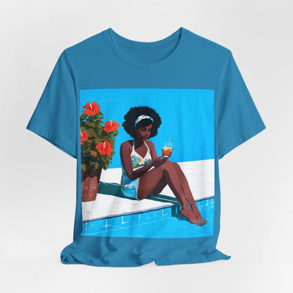 Afro Poolside Shirt - Afrocentric Art by The Trini Gee