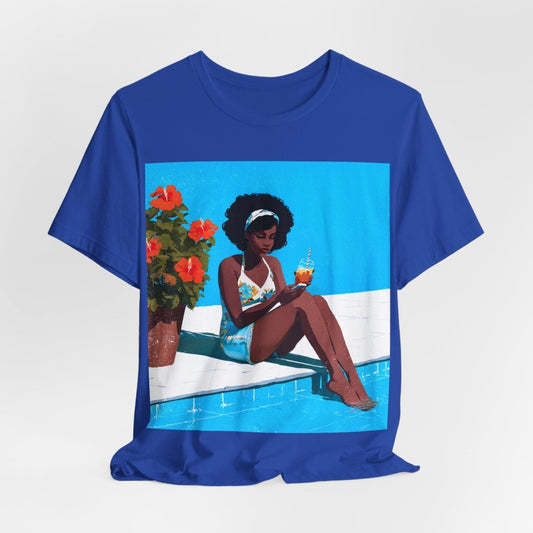 Afro Poolside Shirt - Afrocentric Art by The Trini Gee
