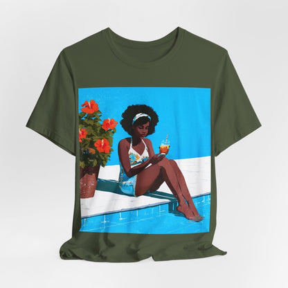 Afro Poolside Shirt - Afrocentric Art by The Trini Gee