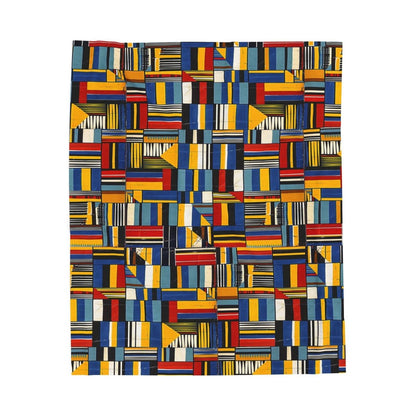 Afro Pop Geometric Blanket - The Trini Gee