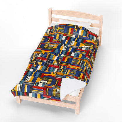 Afro Pop Geometric Blanket - The Trini Gee