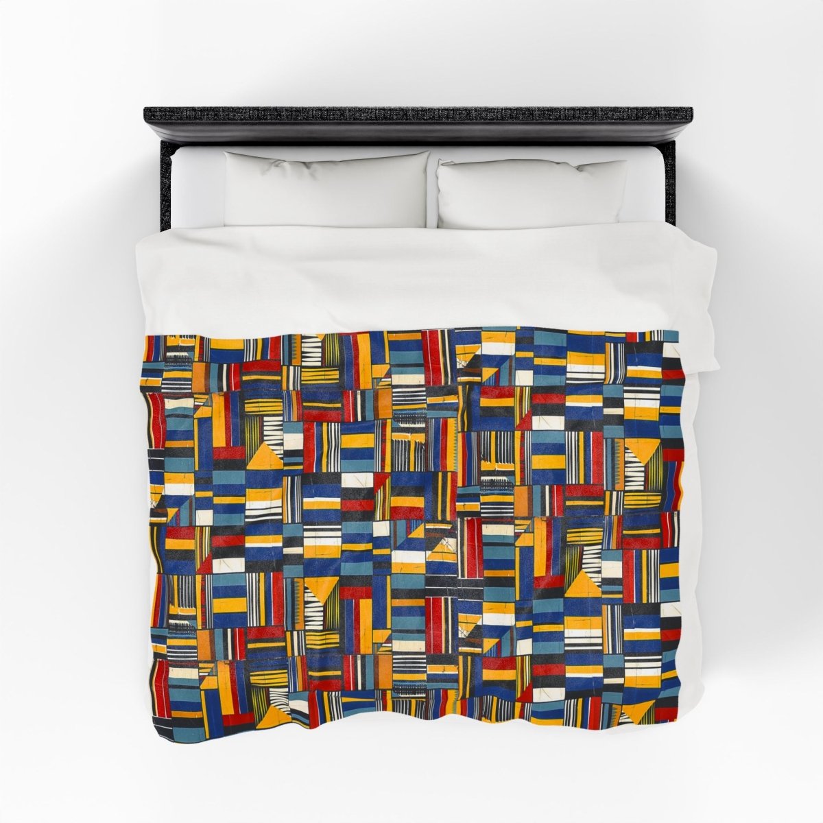 Afro Pop Geometric Blanket - The Trini Gee