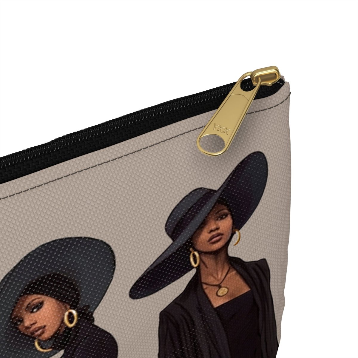 Afro Proud Women Accessory Pouch - Afrocentric Art by The Trini Gee