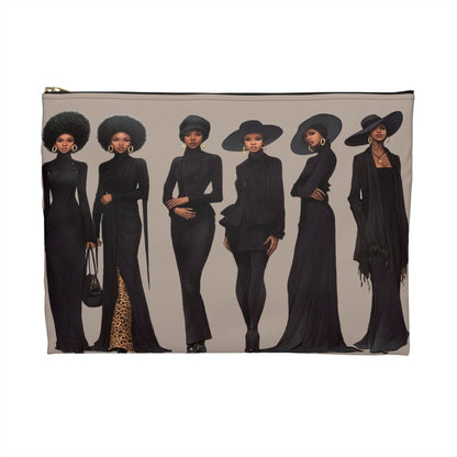 Afro Proud Women Accessory Pouch - Afrocentric Art by The Trini Gee